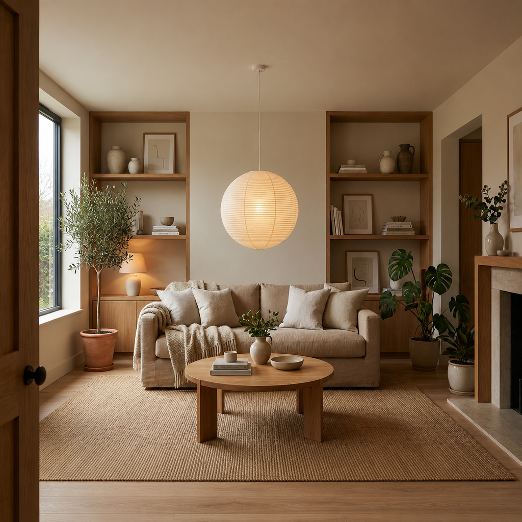 Hoshi Rice Paper Globe Pendant Lamp