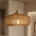 Rib Pendant Lamp — Slatted Wood